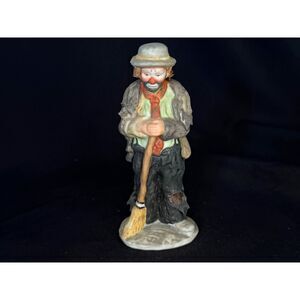 Emmett Kelly Jr Sweeping Up Flambro Mini Figurine